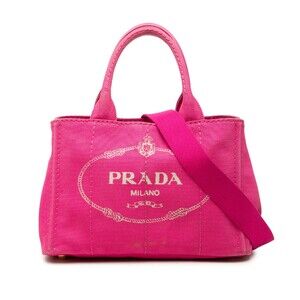 Prada Small Canvas Canapa Logo Tote #323847P60B